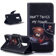 LG K10 Case,LG K10 Cover,ikasus Colorful Painted Premium PU Leather Fold Wallet Pouch Case Flip Stand Credit Card... N10
