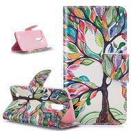 LG K10 Case,LG K10 Cover,ikasus Colorful Painted Premium PU Leather Fold Wallet Pouch Case Flip Stand Credit Card... N11