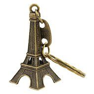 Cute Retro Mini Paris Eiffel Tower Model Keychain Keyring Keyfob Metal Ring Gift Adornment Souvenirs