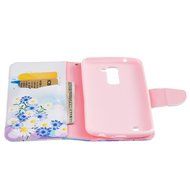 LG K10 Case,LG K10 Cover,ikasus Colorful Painted Premium PU Leather Fold Wallet Pouch Case Flip Stand Credit Card... N13