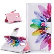LG K10 Case,LG K10 Cover,ikasus Colorful Painted Premium PU Leather Fold Wallet Pouch Case Flip Stand Credit Card... N14