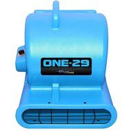 Blue ONE-29 Portable Air Mover Carpet Dryer 2900 CFM 3 Speed 2.9 AMPS Fully Stackable GFCI 4 Unit Daisy Chain...