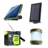 Survival Kit Bundle - ENHANCE Emergency Weather Radio , NIGHTLUX EXP Hand Crank Lantern , ReVIVE Solar ReStore... N6