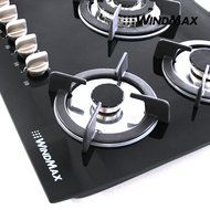 Windmax 30" 5 Burners Kitchen LPG/NG Glass Built-in Gas Cooktop Cooker 3.3KW