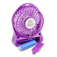 iKKEGOL Mini Portable Personal Table Fan for Office Outdoor Travel, 4-inch, Rechargeable (White) N20
