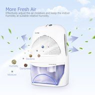 Pictek Mid-Size Dehumidifier Compact dehumidifiers Portable [ Thermo-Electric] [ Autt off ] with 600ml/day Dehumidification... N4