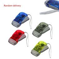 MuLuo Hand Pressing Power 3 Led Flashlight Torch Lamp with Rope Clamp Torch Random
