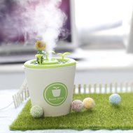 Soloking ceramic anion potted plant humidifier,Portable 280ml Essential Oil Diffuser Aromatherapy,Cool Mist Aroma... N8