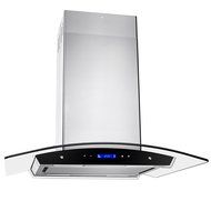 Golden Vantage 36" Stainless Steel Island Mount Powerful LED Display Touch Screen Control Cooking Fan Kitchen... N2