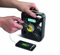 Eton FRX3 Hand Turbine NOAA AM/FM Weather Alert Radio with Smartphone Charger - Black (NFRX3WXB) N2