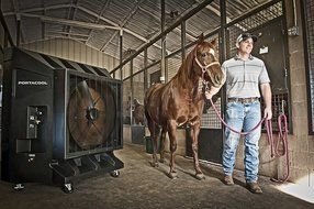 Portacool PAC2K36HPVS 36-Inch Portable Evaporative Cooler, 10100 CFM, 2600 Square Foot Cooling Capacity, Variable... N4