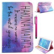 Galaxy Tab 3 7.0 Case, Firefish Kickstand Feature High Quality PU Leather Wallet with Card Slots Damage Resistance... N8