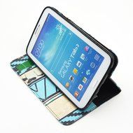 Galaxy Tab 3 7.0 Case, Firefish Kickstand Feature High Quality PU Leather Wallet with Card Slots Damage Resistance... N9