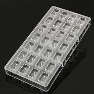 Rectangular Plastic Boxes DIY Chocolate Soap Cake Mold Candy Cookie Pudding Craft Tools N2