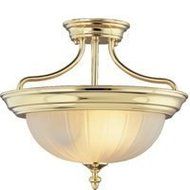 BOSTON HARBOR RF-SF-008-PB 2 Light Ceiling Fixture, Brass by Boston Harbor