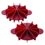 Cake Boss 2 Piece Tools and Gadgets Plastic Cake Slice Marker Set, Red N4