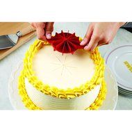 Cake Boss 2 Piece Tools and Gadgets Plastic Cake Slice Marker Set, Red N6