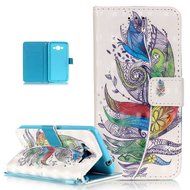 Galaxy Grand Prime Case,ikasus Shiny Glitter Diamond Colorful Art Painting PU Leather Flip Wallet Pouch Stand... N9