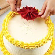 Cake Boss 2 Piece Tools and Gadgets Plastic Cake Slice Marker Set, Red N7