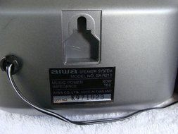 Aiwa Black Net SX-R210 Surround Speaker System 2 Bookshelf Surround Speakers