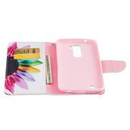 LG K10 Case,LG K10 Cover,ikasus Colorful Painted Premium PU Leather Fold Wallet Pouch Case Flip Stand Credit Card... N19