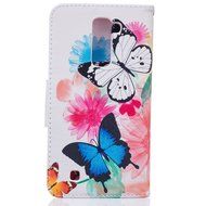 LG K10 Case,LG K10 Cover,ikasus Colorful Painted Premium PU Leather Fold Wallet Pouch Case Flip Stand Credit Card... N21