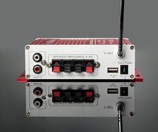 Douk Audio Bluetooth Digital HiFi Stereo Power Amplifier Bass Auto Car Audio Amp USB MP3 FM (Blue) N2