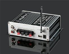 Douk Audio Bluetooth Digital HiFi Stereo Power Amplifier Bass Auto Car Audio Amp USB MP3 FM (Blue) N3