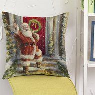 Pillow Cover,Haoricu Retro Vintage Santa Claus Printing Christmas Sofa Bed Home Decor Pillow Case Cushion Cover... N9