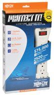Tripp Lite 7 Outlet Surge Protector Power Strip 15ft Cord Right Angle Plug 2160 Joules Tel (SUPER7TEL15) N4