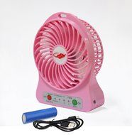 Battery Operated Portable Fans with 2200mA rechargeable Battery -4inch (BLUE) N8