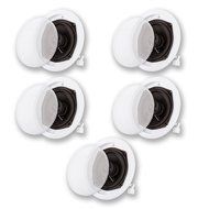 Acoustic Audio R191 In Ceiling / In Wall 5 Speaker Set 2 Way Home Theater 1000 Watt New R191-5S
