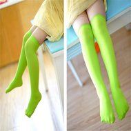Banggood 1 pair Girls&#039; Soft Lace Trim Knee-High Tube Socks