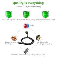 Right Angle HDMI Cable, Ugreen HDMI 1.4 High Speed 90 Degree HDMI Cable with Ethernet Supports 4K2K Resolution... N3