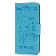 iPhone 7 Plus Case (5.5 inch) - Wallet Flip Stand Case Embossed Cute Bear PU Leather Case Shockproof TPU Inner... N12