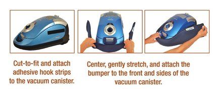 Canister Vacuum Bumper Guard, Size: Small - Length: 35&quot; N3