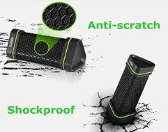 EARSON Outdoor Waterproof Shockproof Wireless Bluetooth Speaker For ipod iphone (black)