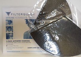 Filter Queen Enviropure Activated Charcoal Filter Cones, 2 Pack N2