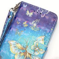 Galaxy Grand Prime Case,ikasus Shiny Glitter Diamond Colorful Art Painting PU Leather Flip Wallet Pouch Stand... N13