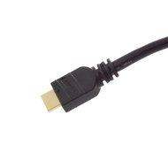 Tartan 28 AWG High Speed HDMI Cable with Ethernet, Black, 1 foot