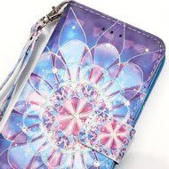 Galaxy Grand Prime Case,ikasus Shiny Glitter Diamond Colorful Art Painting PU Leather Flip Wallet Pouch Stand... N17