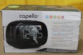 Capello CR22 Sleep and Charge Dual Alarm Clock with Dual USB Charging N3