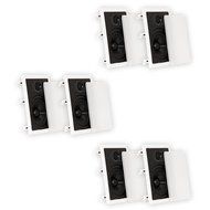 Theater Solutions CS6W In Wall 6.5" Speakers Surround Sound Home Theater 3 Pair Pack 3CS6W