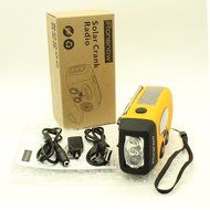 iRonsnow IS-088 Dynamo Emergency Solar Hand Crank Self Powered AM/FM/NOAA Weather Radio, LED Flashlight, Smart... N22