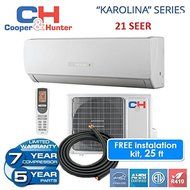 21 SEER 18,000 BTU Ductless Mini Split Heat Pump Free 25ft Line Set with WiFi N5