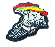Rasta Lion of Judah Rastafari Ethiopian Reggae Jamaica Flagjacket Shirt T-shirt Patch Sew Iron on Logo Embroidered... N2