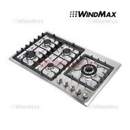 Windmax 34" Stainless Steel 5 Burner Stove LPG Cooktop-Ship within 24 hour #58020
