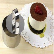 VWH Stainless Steel Mousse Cake Mould Flower Shape Kitchen DIY Dessert Tiramisu Cheese Mold Ring