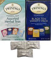 (Pack of 2) Assorted Herbal and Black Tea, Variety Pack(8 Flavors). Includes Our Exclusive HolanDeli Chocolate... N2