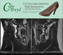 Cybrtrayd DOG005AB Chocolate Candy Mold, Includes 3D Chocolate Molds Instructions and 2-Mold Kit, German Shepherd